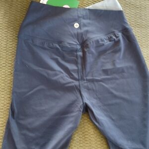 Kids Navy High-Waist Active Leggings